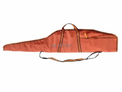 0301050 - FODERO PER CARABINA IN CORDURA ARANCIONE ZIP INTERA IMBOTTITO CON MANICO, TRACOLLA E TASCA LATERALE - CM 125 - SAG NATURE