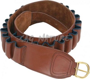 1706007 - CARTUCCERA IN PELLE FODERATA CAL. 12 RINFORZO IN CORDURA SULLE CELLE - ART. RA21C