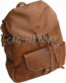 1708049 - ZAINO MEDIO IN PELLE CON 3 TASCHE ESTERNE CM 50X45X11 - ART. MD1 17L