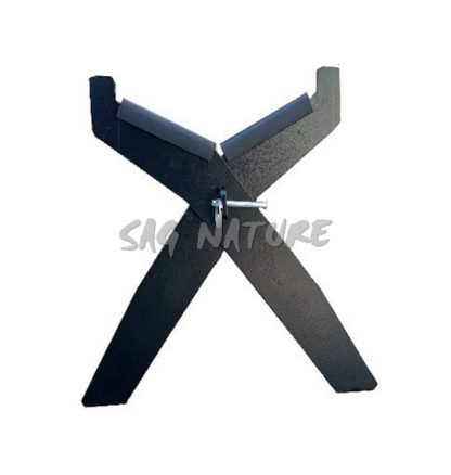 1713080 - SUPPORTO REST IN ACCIAIO SMONTABILE IN 3 PZ RICHIUDIBILE IN BORSA, INGOMBRO DA CHIUSO 35X6 - ART. D1621 RACK