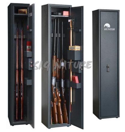 2301030 - CASSAFORTE/ARMADIO BLINDATO MOD. GLS200K - 3 POSTI FUCILE - CM 130X20X26 - COL. ANTRACITE - KG 18 - CHIAVE VDS1 - GRIFFON