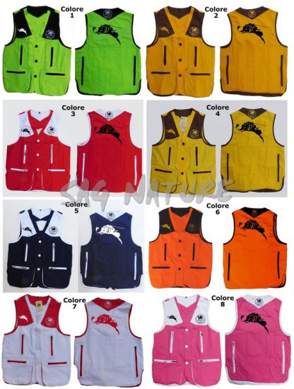 2901107 - GILET DRESSEUR CON RICAMO TESTA POINTER - TG XS ALLA 5XL - LA NUOVA REGINA - SAG NATURE