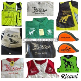 R0101006 - RICAMO A RICHIESTA SU GILET DRESSEUR, POLO, CAPPELLI O ALTRO INDUMENTO