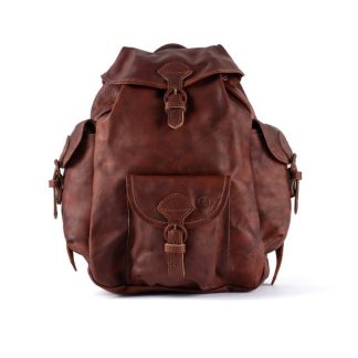 1708034 - ZAINO IN PELLE CON 3 TASCHE ESTERNE CM 30X30X11 - ART. 721-9L