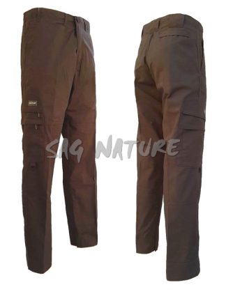 0101001 - PANTALONE IN CANVAS SFODERATO COLORE VERDE TG DALLA 44 ALLA 62 - SAG NATURE