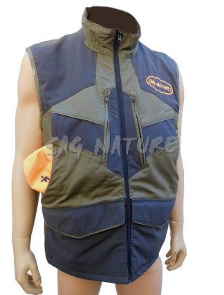 0102008 - GILET CASTORE IN COTONE ELASTICIZZATO E KEVLAR - DALLA TG S ALLA TG 5XL - SAG NATURE