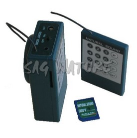 0205001 - RIPRODUTTORE DIGITALE NATURAL SOUND AR20TC CON TELECOMANDO E SCHEDA 20 CANTI - MIS. 10X6X3 CM - MADE IN ITALY - NATURAL SOUND