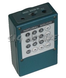 0205006 - RIPRODUTTORE DIGITALE NATURAL SOUND AR20 MIXER CON SCHEDA 20 CANTI - MIS. 10X6X3 CM - MADE IN ITALY - NATURAL SOUND