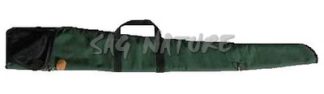 0301006 - FODERO PER FUCILE IN CANVASS VERDE ZIP INTERA IMBOTTITO CON MANICO ED ATTACCO TRACOLLA - SAG NATURE