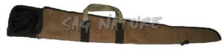 0301026 - FODERO PER FUCILE IN TESSUTO MARTELLATO ZIP INTERA IMBOTTITO CON MANICO E ATTACCO TRACOLLA - SAG NATURE