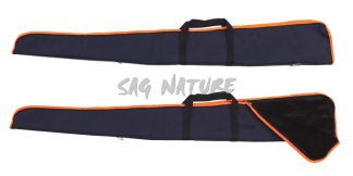 0301032 - FODERO PER FUCILE IN CORDURA BLU COLONIALE ZIP INTERA IMBOTTITO CON MANICO E ATTACCO TRACOLLA - 130 CM - SAG NATURE