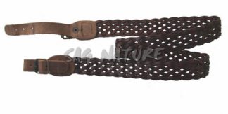 0303032 - BRETELLA INTRECCIATA DERIVATO CUOIO LARGHEZZA 30 MM - SAG NATURE