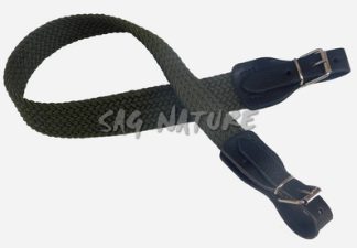 0303042 - BRETELLA ELASTICA INTRECCIATA CON TERMINALI IN CUOIO E FIBBIE NIKEL LARGHEZZA 30 MM - VARI COLORI - CF 6 PZ - SAG NATURE