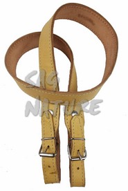 0303063 - BRETELLA IN PELLE DI CINGHIALE ACCOPPIATA CON CUCITURE AI LATI LARGHEZZA 30 MM - CF 6 PEZZI - SAG NATURE