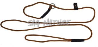 0304013 - GUINZAGLIO GIALLO/ROSSO - SPESSORE 5 MM - LUNGHEZZA 1,35 MT - SAG NATURE