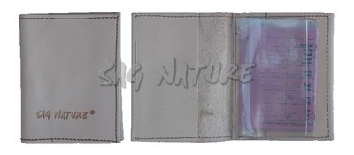 0304019 - PORTADOCUMENTI IN VACCHETTA CHIARA - MISURE 12,5X9,5 CM - SAG NATURE