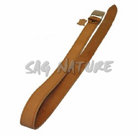 0304020 - CINTURA IN PELLE VACCHETTA SCURA - SAG NATURE