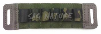 0305007 - GIBERNA A FASCIA IN NYLON CON CELLE 6 ELASTICHE COLORE MIMETICO - TUTTI I CALIBRI - SAG NATURE