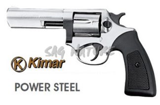 0501031 - PISTOLA A SALVE MODELLO POWER CAL. 380 SILVER - KIMAR