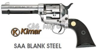 0501040 - PISTOLA A SALVE MODELLO SINGLE-ACTION REVOLVER CAL. 380 SILVER - CHIAPPA
