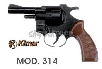 0501043 - PISTOLA A SALVE MODELLO REVOLVER 314 CAL. 6 MM NERA - KIMAR