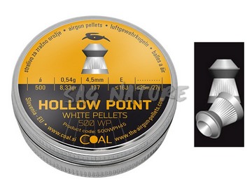 0502010 - 500 PALLINI 4,50 MM - PALLINO ARIA COMPRESSA A PUNTA CAVA - 0,54 GRAMMI - LAOC