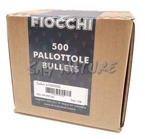0601042 - BULLET - PALLA BLINDATA TIPO FMJ - CALIBRO 38 SPECIAL - 158 GRS - CONF. DA 500 PZ - 610390 - FIOCCHI