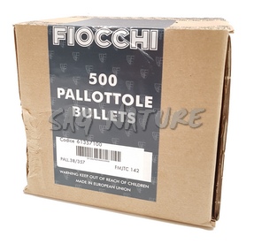 0601043 - BULLET - PALLA BLINDATA TIPO FMJTC - CALIBRO 38/357 - 142 GRS - CONF. DA 500 PZ - 613571 - FIOCCHI