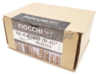 0601049 - BULLET - PALLA RAMATA (INT'L) - TIPO RNCP - CALIBRO  45 ACP - 230 GRS - CONF. DA 250 PZ - 621117 - FIOCCHI