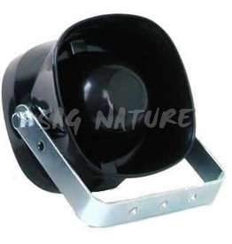 0801011 - ALTOPARLANTE/TROMBA BASSA DI COLORE NERO C/STAFFA - 50 WATT MM 106X106X72 - MADE IN ITALY