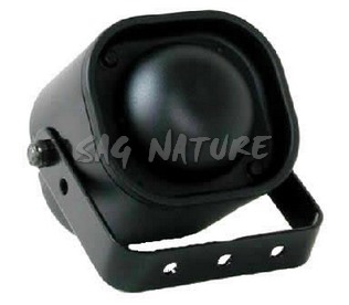 0801071 - ALTOPARLANTE/TROMBA COLORE NERO C/STAFFA - 8 WATT MM 79,2X90,2X49 - MADE IN ITALY