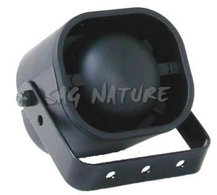 0801072 - ALTOPARLANTE/TROMBA COLORE NERO C/STAFFA - 8 WATT MM 70X90X41 - MADE IN ITALY