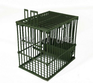 0803036 - GABBIA MINI ALLODOLA ALTA CON TELA CON FONDO INOX 23X17X22H