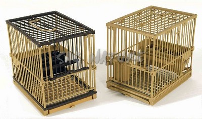 0803047 - GABBIA TRASPORTINO CARDELLINA VARI COLORI FONDO ALTO - MIS. 15,5X21,5X19