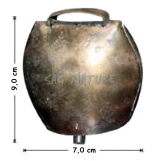 0804007 - CAMPANA CT-5 ALTEZZA 9,0 CM LARGHEZZA 7,0 CM - SAG NATURE