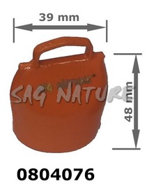 0804076 - CAMPANA ORANGE 02 IN BLISTER - ALTEZZA CM 4,8 LARGHEZZA CM 3,9 - SAG NATURE