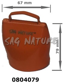 0804079 - CAMPANA ORANGE 05 IN BLISTER - ALTEZZA CM 7,9 LARGHEZZA CM 6,7 - SAG NATURE