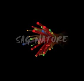 0806010 - KIT FIBRA OTTICA DIAM. 1,5 MM SET 5 COLORI ROSSO RUBINO,ROSSO,VERDE,GIALLO,ARANCIO - TG05C - TRUGLO