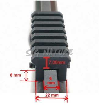 0806022 - SLITTA WEAVER IN ALLUMINIO PER BINDELLA DA 6/7/8 MM - SAG NATURE