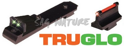 0806047 - SET MIRINO E TACCA DI MIRA PER FUCILE AD AZIONE A LEVA IN FIBRA OTTICA COLORE ROSSO/VERDE PER HENRY GOLDEN BOY .22MAG, 17HMR ED HENRY BIG BOY 45 COLT - TG114 - TRUGLO