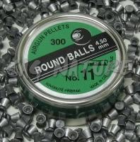 0806187 - PALLINO ARIA COMPRESSA TONDO SHOT N11 - DIAMETRO 4,50 MM - 0,59 GR - 300 PZ - KOVOHUTE