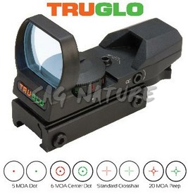 0806194 - PUNTATORE OLOGRAFICO/RED DOT 1X34 MM CON 8 RETICOLI E DOPPIA COLORAZIONE - TG8360B - TRUGLO