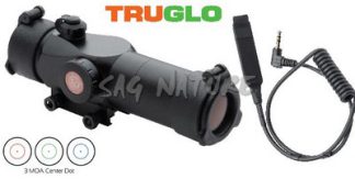 0806198 - PUNTATORE OLEOGRAFICO/RED DOT TRITON 1x30MM RETICOLO 3MOA TRE COLORAZIONI - CONTROLLO REMOTO - BASE WEAVER - TG8230GB - TRUGLO