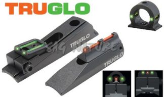 0806229 - SET MIRINO E TACCA DI MIRA DENTELLATA - UNIVERSALE PER FUCILE - CON ANELLO FANTASMA - TG958X - TRUGLO