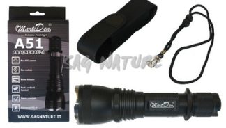 0806232 - LAMPADA-TORCIA A51 MARTIDEN 815 LM - ILLUMINAZIONE 355 MT - C/FODERO - PESO 174 G - 154X25,4X41,5 MM - SAG NATURE
