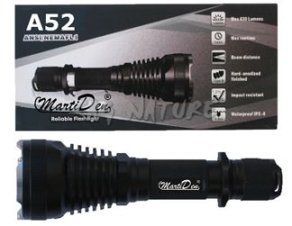 0806233 - LAMPADA-TORCIA A52 MARTIDEN 830 LM - ILLUMINAZIONE 355 MT - C/FODERO - PESO 200 G - 165X23X50 MM - SAG NATURE