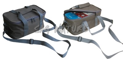 0807001 - BORSA PORTACARTUCCE IN CORDURA VERDE PORTA 4 PACCHI CARTUCCE- SAG NATURE