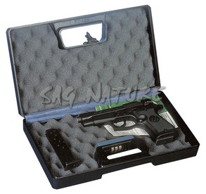 0901130 - 2014CU VALIGETTA IN PP AD INIEZIONE UNIVERSALE PER PISTOLE CON COMBINAZIONE - CM 30X17,5X6 - NEGRINI