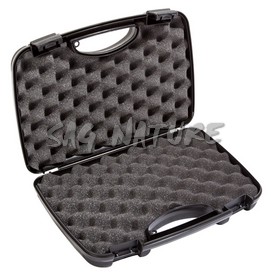 0901239 - 2033ISY VALIGIA IN P.P. PER PISTOLA CON CHIUSURA ECONOMICA E FORO PER LUCCHETTO - CM 30X16X6 - NEGRINI