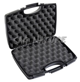 0901304 - 2037SEC VALIGIA IN P.P. PER PISTOLA CON SPUGNA BUGNATA, CHIUS. SCOR. E CERNIERE MET. - CM 29X19X7 - NEGRINI